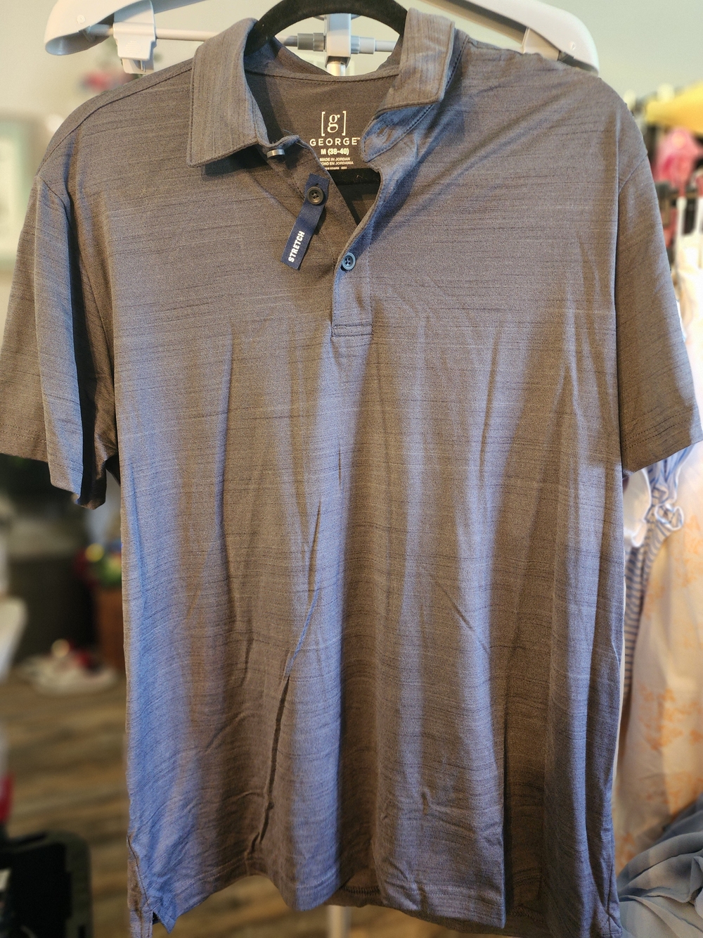 George Men’s Short Sleeve Polo Shirt - Heather Gray